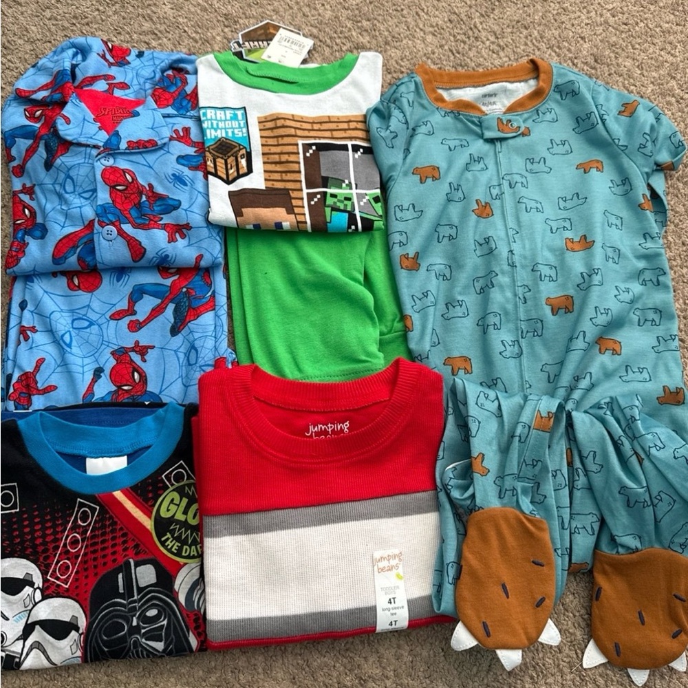 Carter's Kids Pajama Sets - Blue, Green, Red, Brown
